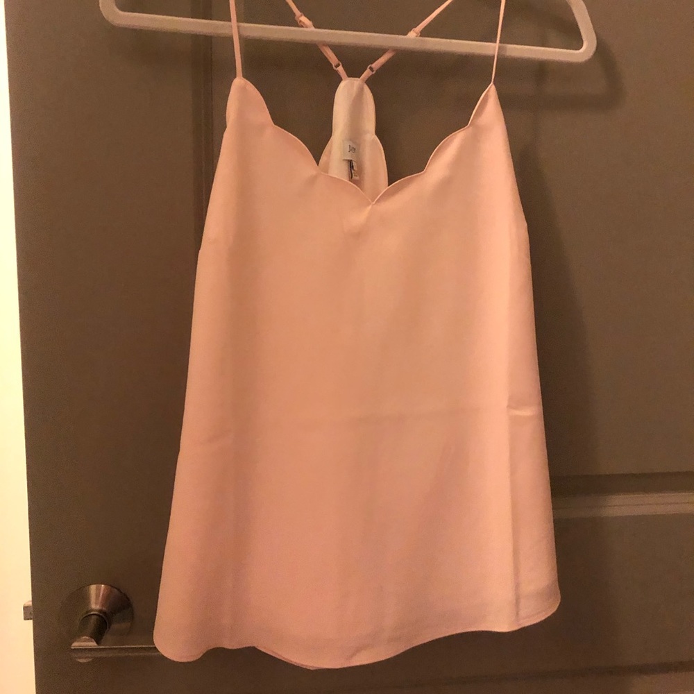 J Crew Factory Pink Scalloped Cami